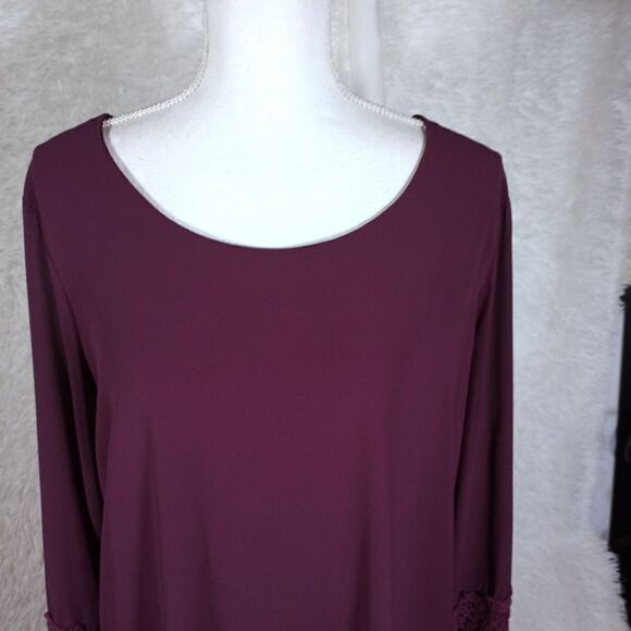 CHARMING CHARLIE PURPLE SHIFT DRESS SZ.L GUC - Picture 3 of 10